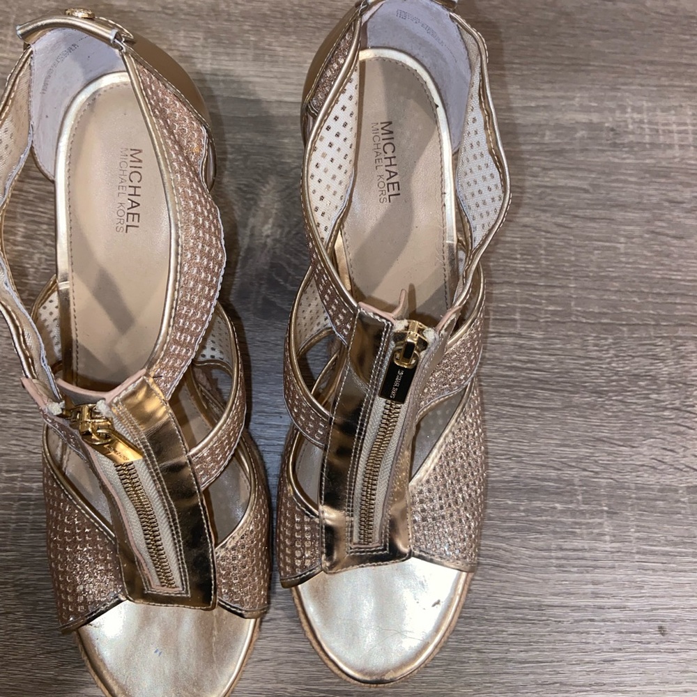 Michael Kors size 11 hood zipper wedges - Picture 4 of 5